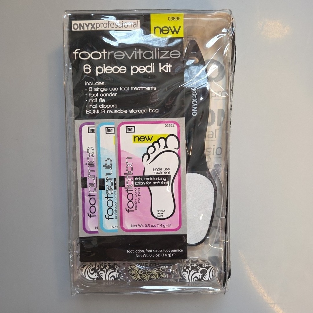 Foot Revitalize 6‎ Piece Pedicure Kit. New In Packaging. Bonus Storage Bag.